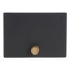 HUBERT Wooden Peg Sign Matte Black Plastic - 3 1/2 L x 2 1/2 H, Set of 3 view 1