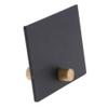 HUBERT Wooden Peg Sign Matte Black Plastic - 3 1/2 L x 2 1/2 H, Set of 3 view 2
