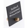 HUBERT Wooden Peg Sign Matte Black Plastic - 3 1/2 L x 2 1/2 H, Set of 3 view 3