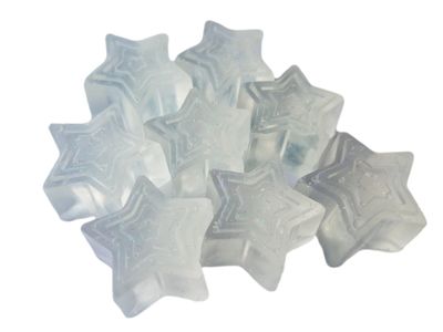 Amy's Bubbling Boutique Twinkle Little Star Mini Soaps for Baby Shower Gender Reveal or First Birthday Party Favors (Iridescent Glitter Stars)