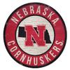 Nebraska Cornhuskers Sign Wood 12 Inch Round State Design view 1