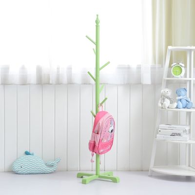 Panet coat rack Children's solid wood coat rack, floor-style coat racks, bedroom hangers, home simple clothes storage shelves (Color : C)