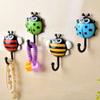 10pcs Cartoon Ladybug + Bee Bathroom Wall Hooks Sucker Nail Hook Wall Decor Shower Suction Cup Home Suction Hanger view 1