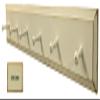 Sawdust City Wood Wall Coat Rack with Pegs - 3' Long (Old Cream) view 1