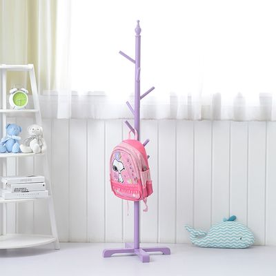 Panet coat rack Children's solid wood coat rack, floor-style coat racks, bedroom hangers, home simple clothes storage shelves (Color : D)