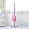 Panet coat rack Children's solid wood coat rack, floor-style coat racks, bedroom hangers, home simple clothes storage shelves (Color : D) view 1