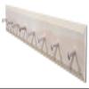 Sawdust City Wall Coat Rack with Pegs - 4' long (Unfinished) view 1