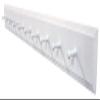 Wall Coat Rack with Pegs - 4' long (Solid Cottage White) view 1