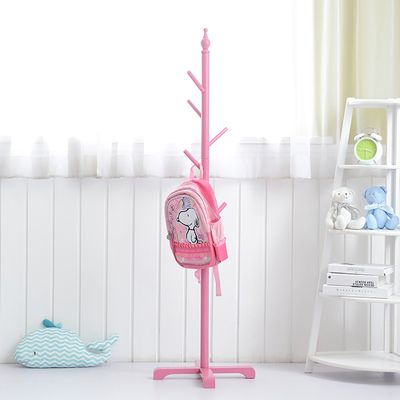 Panet coat rack Children's solid wood coat rack, floor-style coat racks, bedroom hangers, home simple clothes storage shelves (Color : A)