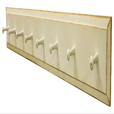 Sawdust City Wall Coat Rack with Pegs - 4' long (Old Cream)