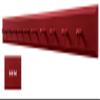 Sawdust City Wooden Wall Coat Pegs - 5' Long (Solid Red) view 1