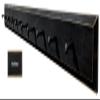 Sawdust City Wooden Wall Coat Pegs - 5' Long (Old Black) view 1