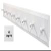 Wooden Wall Coat Pegs - 5' Long (Solid Cottage White) view 1
