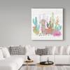 Trademark Fine Art Lovely Llamas I by Mary Urban, 18x18-Inch view 3
