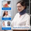 Velpeau Neck Brace for Neck Pain and Support - Soft Cervical Collar for Sleeping, Snoozing, Sleeping Upright, Anti-Snoring, Sleep Apnea for Women & Men (Blue, Enhanced Version, L: 14-16.5"/3.3") view 4
