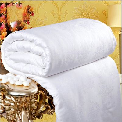 LHFJ Silk Duvet 100% Mulberry Silk Filled Summer Silk Quilt- King(220240cm)/Superqueen(200230cm) (Color : White, Size : 220240-1.5kg)