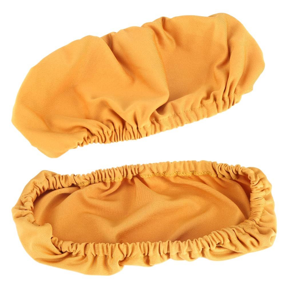 Fdit 1 Pair Removable Elastic Chair Armrest Covers, Universal Office Armchair Protector with Soft Touch Stretchable Polyester Covers (Gold)