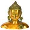Exotic India The Buddha Bust Statues, Green/Gold view 1