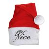 Beistle Plush Naughty and Nice Santa Hat view 1