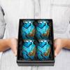 Trupoint Memorials Small Urns for Human Ashes Keepsake, Camouflage and Hunters Decorative Mini Cremation Urn for Adult Men & Women, Set of 4, Blue view 4