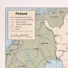 18" x 24" 1987 Map of Finland Railroads Roads view 2