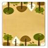 Carpets for Kids 29754 KIDSoft Tranquil Trees Decorative Rug 4ft x 6ft Rectangle Tan Brown view 1