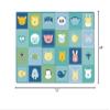 Carpets for Kids 1854 KIDSoft Animal Patchwork Nursery Rug 6ft x 4ft Rectangle Soft Blue view 2