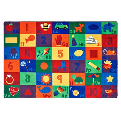 Carpets for Kids 6734 Seating Literacy Classroom Kids Room Rug 8ft 4in x 13ft 4in Rectangle Multi Color