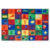 Carpets for Kids 6734 Seating Literacy Classroom Kids Room Rug 8ft 4in x 13ft 4in Rectangle Multi Color view 1