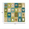 Carpets for Kids 43754 KIDSoft Animal Patchwork Rug 6ft x 4ft Rectangle Brown view 2