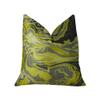 Plutus Brands Plutus Marble Onyx Yellow Gray and Black Handmade Luxury Pillow, 20" x 36" King view 1