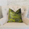 Plutus Brands Plutus Marble Onyx Yellow Gray and Black Handmade Luxury Pillow, 20" x 36" King view 2