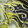 Plutus Brands Plutus Marble Onyx Yellow Gray and Black Handmade Luxury Pillow, 20" x 36" King view 3