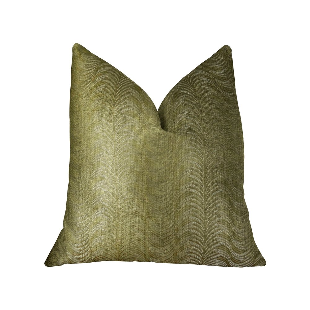 Plutus Brands Plutus Feathered Strokes Handmade Luxury Pillow, 20" x 36" King