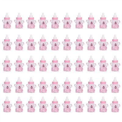 Fdit 50PCS Cute Shower Bottles Removable Tops Favors Adorable Newborn Wedding Party Decor Small Gift ()