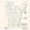 18" x 24" 1987 Map of George D Aiken Resource Conservation & Development Area Addison Bennington Orange Rutland Windham & Windsor Counties Vermont view 1