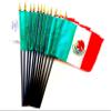 12 Mexico Desk Flags 4x6 Inch AmericanMade Miniature Table Flags Bulk Pack of 12 Small Mexican Mini Flags view 1