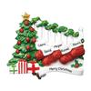 3D Stocking Family of 5 Christmas Ornament 2025 Personalized Family Christmas Ornaments 2025 | Xmas Keepsake Personalized Tree Ornaments Customizable Gifts of Holiday Stockings of Five Ornament view 1