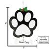3D Paw Print Christmas Ornament 2025 - Personalized Bone Ornaments for Christmas Tree Puppy Bones Custom Dog Ornaments for Xmas Tree Unique Xmas Gifts for Dogs Gifts for Dog Lovers & Pets Black Paws view 3