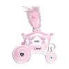 3D Princess Ornaments for Kids 2025 - Pink Princess Carriage Christmas Ornament for Girls Personalized Christmas Ornaments for Kids Pink Gifts for Girls Toddler Ornament for Xmas Tree Unique Keepsake view 1