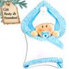 3D Personalized Babys First Christmas Ornament 2025 Boy | Blue Baby in Blanket | Baby's First Christmas Ornament 2025 Baby Ornaments for Xmas Tree My 1st Xmas Boy Ornaments for Couples New Parents view 1