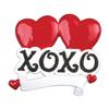 3D Personalized Our First Christmas Ornament 2025 | Custom Two Red Heart XOXO Couple Ornaments Couples Ornament 2025 Family of 2 Unique for a Couple Ornaments Couples Unique Gifts view 4