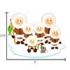 3D Eskimo Family of 6 Christmas Ornament 2025 Personalized Family Christmas Ornaments 2025 | Ice Boots Parkas Personalized Tree Ornaments Customizable Gifts for Arctic Winter Fishing of Six Ornament view 4