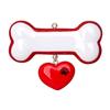 3D Red Dogs Bone Christmas Ornament 2025 - Personalized Puppy Ornaments for Christmas Tree - Custom Dog Ornaments for Xmas Tree Unique Xmas Gifts for Dogs Gifts for Dog Lovers & Pets Paw Treats Heart view 2