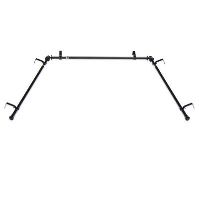A&F Rod Dcor - 5/8 inch Bay Window Curtain Rod 20"-36", 38"-72" - Black