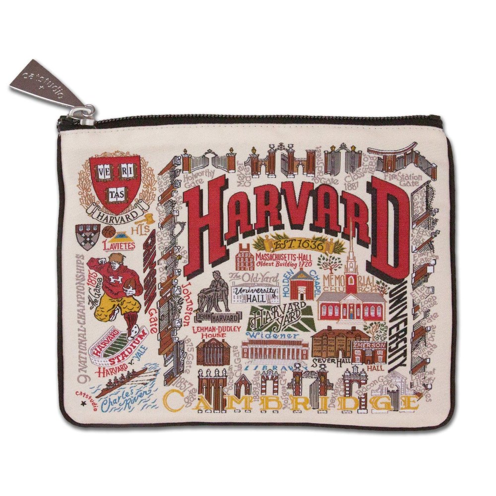 Catstudio Harvard University Collegiate Zipper Pouch Purse | Holds Your Phone, Coins, Makeup, Dog Treats, & Tech Tools