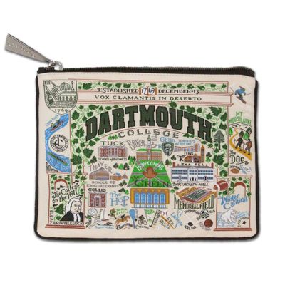 Catstudio Dartmouth College Zip Pouch | Use as Wallet, Clutch, Handbag or Makeup Bag