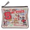 Catstudio Collegiate Zipper Pouch, North Carolina State University Travel Toiletry Bag - Ideal Gift for Alumni, Makeup Bag, Dog Treat Pouch, or Travel Purse view 1