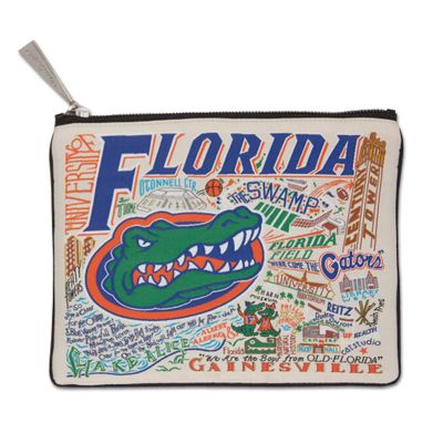 Catstudio Collegiate Zipper Pouch, University of Florida Travel Toiletry Bag, Ideal Gift for Alumni, Makeup Bag, Dog Treat Pouch, or Travel Purse