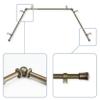 A&F Rod Dcor - 5/8 inch Bay Window Curtain Rod 20"-36", 38"-72" - Antique Gold view 1